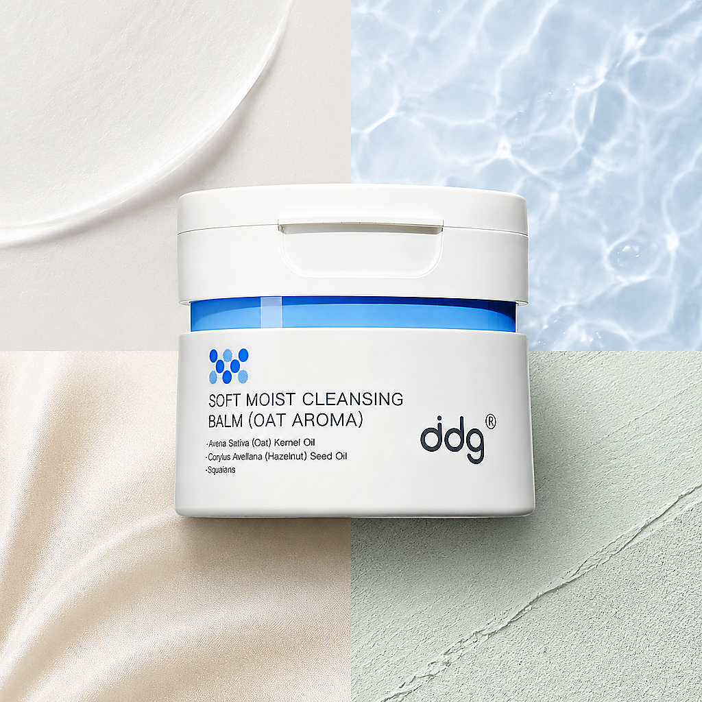 ddg Makeup Remover Cleansing Balm in a visual guide for oily dry sensitive and combination skin
