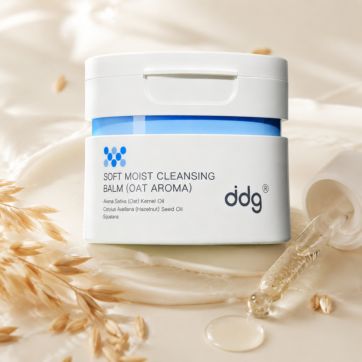ddg Makeup Remover Cleansing Balm with oat kernels and squalane-inspired oil